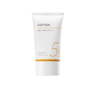 Kremy do twarzy - Missha  All Around Safe Block Cotton Sun SPF50+PA++++ lekki krem ochronny z filtrem mineralnym 50ml - miniaturka - grafika 1