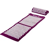 Akcesoria medycyny naturalnej - Fioletowa Mata Zdrowotna Do Akupresury 130X50 Cm Z Kolcami Na Ból Pleców - miniaturka - grafika 1