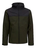 Kurtki męskie - Bestseller A/S Męska kurtka JJEBASIC Softshell Hood PLS, Rosin, 3XL, rodzynka - miniaturka - grafika 1