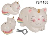 Skarbonki - Skarbonka Kot-jednorożec - miniaturka - grafika 1