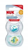 Smoczki do butelek - NUK 730133 Smoczek 1 FREESTYLE 2szt silikon - miniaturka - grafika 1