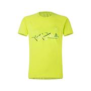 Koszulki męskie - Męska koszulka wspinaczkowa Montura Sporty 2 T-Shirt verde lime/bianco - M - miniaturka - grafika 1