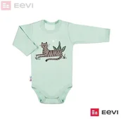 Body dla niemowląt - BODY TIGER DŁ CHŁ ZIELONE Ewa Klucze - 74 - miniaturka - grafika 1