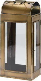 H&S Decoration Metalowa mosiężna latarnia 40 cm DD.14717 - Pozostałe ozdoby ogrodowe - miniaturka - grafika 1