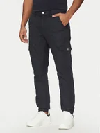 Spodnie męskie - Guess Spodnie materiałowe M5RB54 WGXY1 Granatowy Slim Fit - miniaturka - grafika 1