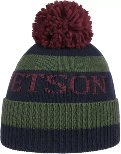 Czapka z Pomponem Classic by Stetson, zielono-niebieski, One Size - Czapki damskie - miniaturka - grafika 1