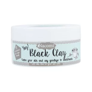 Nacomi Glinka czarna do twarzy - Black Clay Glinka czarna do twarzy - Black Clay - Kremy i maski do rąk - miniaturka - grafika 1
