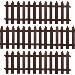 Vidaxl Orion Palisada ogrodowy brązowy 30x30 cm 10 szt 351005-B - Ogrodzenia - miniaturka - grafika 1