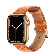 Akcesoria do smartwatchy - HOCO pasek do Apple Watch 38/40/41mm Elegant leather WA18 pomarańcz - miniaturka - grafika 1