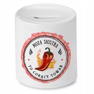 Skarbonka Dla Siostry na Urodziny Imieniny Prezent z Nadrukiem ze Zdjęciem - Skarbonki - miniaturka - grafika 1