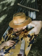 Czapki męskie - Żółty kapelusz - amor sycylia - miniaturka - grafika 1