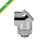 Chłodzenie wodne - Thermaltake Pacific G1/4 90 złączka adapter kątowy Chrome (CL-W052-CU00SL-A) - miniaturka - grafika 1