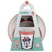 Zestawy naczyń dla dzieci - Zestaw obiadowy antypoślizgowy MYSZKA MINNIE - miniaturka - grafika 1