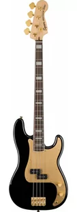 Fender Squier 40th Anniversary Precision Bass Gold Edition Black gitara basowa - Gitary basowe - miniaturka - grafika 1