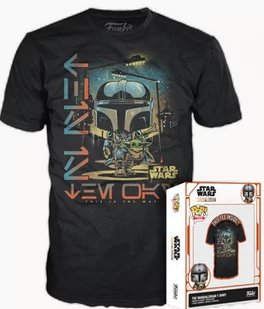 the mandalorian - mando & the child - t-shirt pop (l) - Figurki kolekcjonerskie - miniaturka - grafika 1