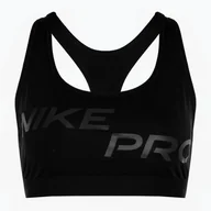 Bielizna sportowa damska - Biustonosz Nike Pro Swoosh Light Support black/white - miniaturka - grafika 1