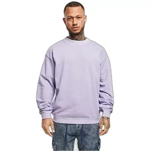 Urban Classics Męska bluza Pigment Dyed Crew Neck Basic sweter dla mężczyzn dostępny w 4 kolorach, rozmiary S - 5XL, lawendowy, XL - Swetry męskie - miniaturka - grafika 1