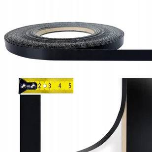 Czarne Matowe Samoprzylepne Obrzeże Meblowe Na Regał Meble Stół 21mm x 5m - Meble modułowe i akcesoria - miniaturka - grafika 1