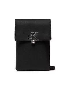 Calvin Klein Jeans Etui na telefon Minimal Monogram N/S Phone Xbody K60K608966 Czarny - Etui i futerały do telefonów - miniaturka - grafika 1