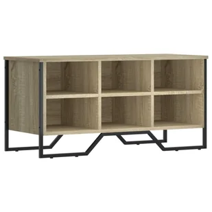 vidaXL Stojak na buty dąb sonoma 90x38x45,5 cm Materiał drewnopochodny - Szafki na buty vidaXL Stojak na buty dąb sonoma 90x38x45,5 cm Materiał drewnopochodny - Szafki na buty - miniaturka - grafika 1