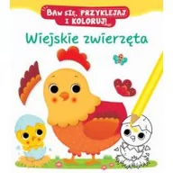 Literatura popularno naukowa dla młodzieży - Wiejskie zwierzęta Baw się, przyklejaj i koloruj! - miniaturka - grafika 1