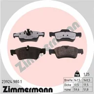 Klocki hamulcowe - Klocki hamulcowe - komplet ZIMMERMANN 23924.980.1 - miniaturka - grafika 1