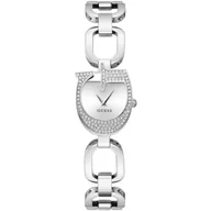 Zegarki damskie - Elegancki srebrny zegarek damski Guess Gia bransoletka GW0683L1 - miniaturka - grafika 1