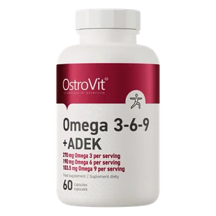 OstroVit Omega 3-6-9 + ADEK, 60 kapsułek - Serce i układ krążenia OstroVit Omega 3-6-9 + ADEK, 60 kapsułek - Serce i układ krążenia - miniaturka - grafika 1