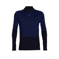 Koszulki męskie - Koszulka męska Icebreaker Merino 200 Oasis Sonebula LS High Neck Mid Navy/Royal Navy/Snow/Cb L - miniaturka - grafika 1