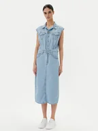 Sukienki - Levi's® Sukienka jeansowa Iconic 001WF-0002 Niebieski Standard Fit - miniaturka - grafika 1