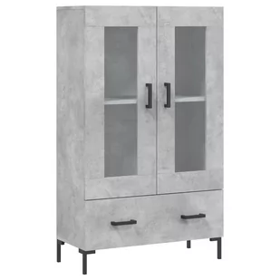 Wysoka szafka, szarość betonu, 69,5x31x115 cm Lumarko! - Szafki do salonu Wysoka szafka, szarość betonu, 69,5x31x115 cm Lumarko! - Szafki do salonu - miniaturka - grafika 3
