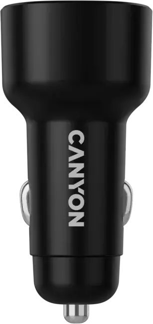 CANYON Ładowarka samochodowa OnDrive 60 PD 60W 2xUSB-C czarna