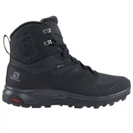 Buty trekkingowe męskie - Buty Salomon Outblast Thinsulate Climasalomon Waterproof L40795000 - czarne - miniaturka - grafika 1