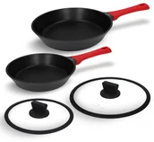 Patelnie - Zestaw patelni i pokrywek 4 el. Obsidian Zwieger - miniaturka - grafika 1