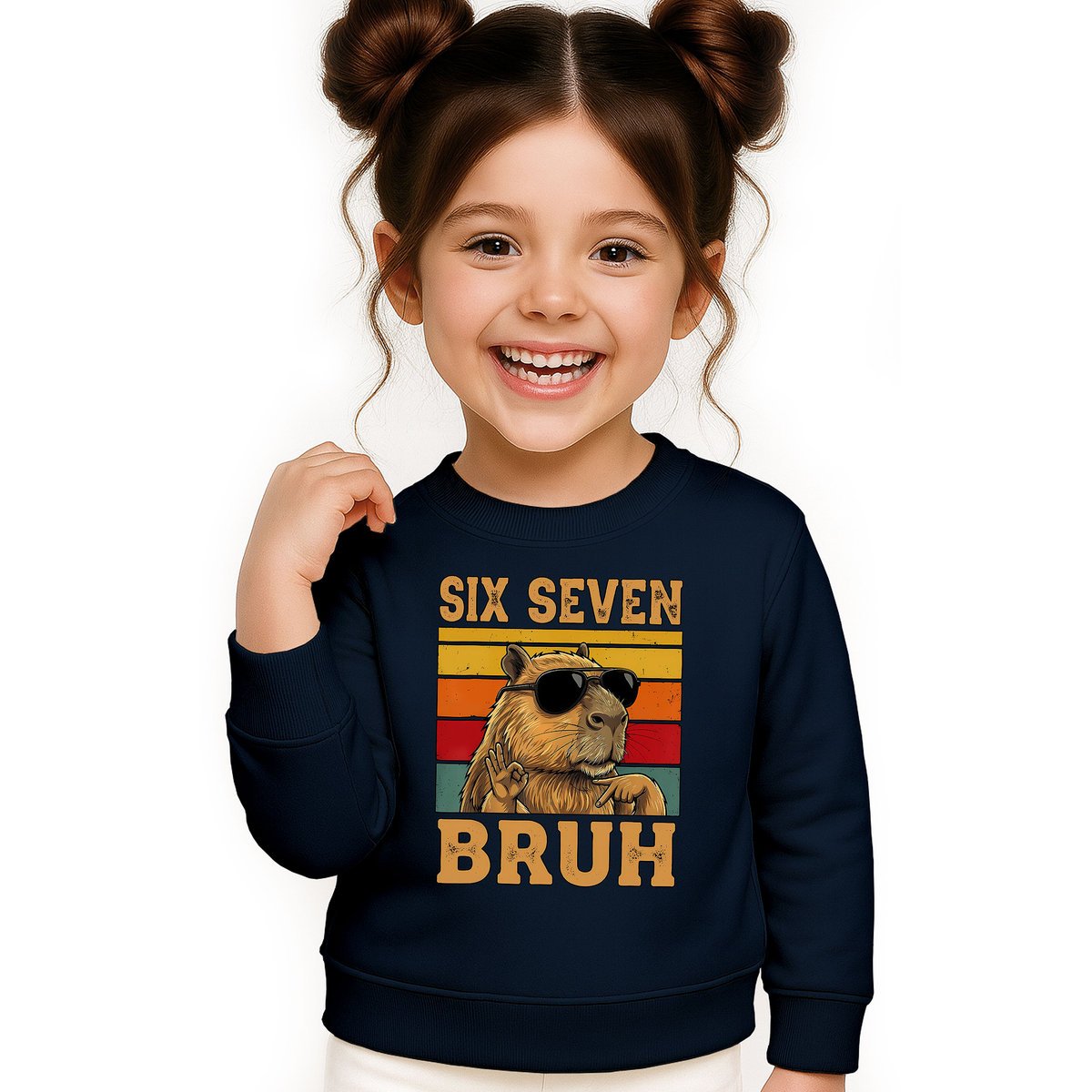 BLUZA DZIECIĘCA 67 SIX SEVEN VIRAL CAPYBARA 146-152 DLA CHŁOPCA DZIEWCZYNKI