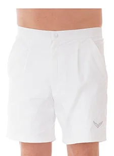 Trigema Męskie szorty sportowe 616072, biały (biały 001), XL - Spodenki damskie - miniaturka - grafika 1