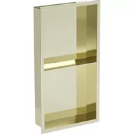 Półki łazienkowe - Mexen X-Wall-R półka wnękowa z kołnierzem i półką 60 x 30 cm, złota - miniaturka - grafika 1