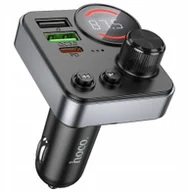 Transmitery FM - Hoco 2 x USB A + USB C QC3.0 PD 48W E86 czarny Transmiter samochodowy bluetooth - miniaturka - grafika 1