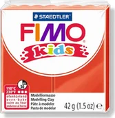 Masy plastyczne - Fimo Masa plastyczna termoutwardzalna Kids brokatowa czerwie 42g - miniaturka - grafika 1