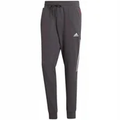 Dresy damskie - Spodnie męskie adidas Aeroready Motion Sport Pants szare HC0648 S - Adidas - miniaturka - grafika 1