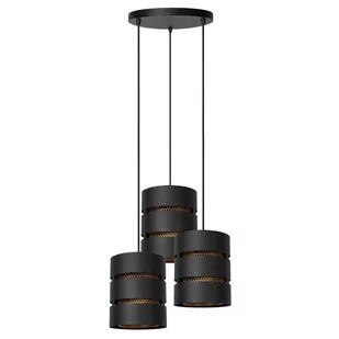 Potrójna lampa wisząca Rosas 21433/13/30 Lucide metal złota czarna - Lampy sufitowe - miniaturka - grafika 1