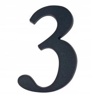 Sartpol OBI Cyfra 3 składana 19 cm czarna - Numery na dom - miniaturka - grafika 1