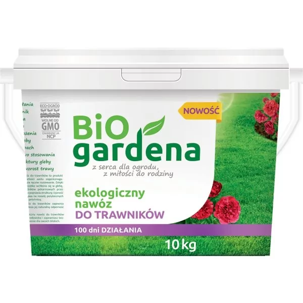 BIO GARDENA NAWÓZ DO TRAWNIKÓW EKO 10 kg - BIO GARDENA