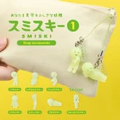 Figurki dla dzieci - Sonny Angel - SMISKI Mini laleczka świecąca w ciemności - Strap Accessories, Series 1 - miniaturka - grafika 1