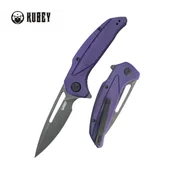 Noże - Nóż składany Kubey Nautilus Purple G10, Silver Sandblasted 14C28N by Sherif Manganas (KU372A) - miniaturka - grafika 1