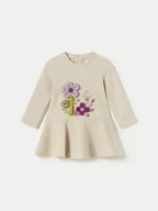Sukienki i spódniczki dla dziewczynek - Mayoral Sukienka codzienna 2916 Beżowy Regular Fit - miniaturka - grafika 1