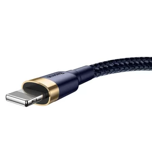 Baseus Cafule Cable wytrzymały nylonowy kabel przewód USB / Lightning QC3.0 1.5A 2M niebieski (CALKLF-CV3) - Kable USB - miniaturka - grafika 4