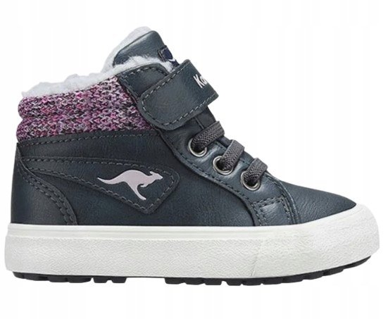 KANGAROOS KAVU III ZIMOWE TRAMPKI DZIECIĘCE GRANATOWE 26 1JŁA