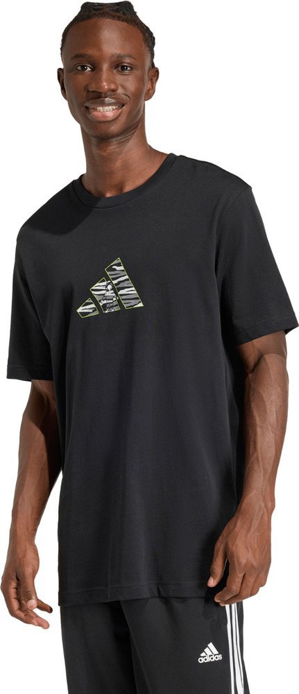 Adidas Koszulka męska adidas Camo Explorer Graphic czarna JZ7500 L
