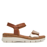 Espadryle damskie - Espadryle Tamaris 1-28220-44 Brązowy - miniaturka - grafika 1